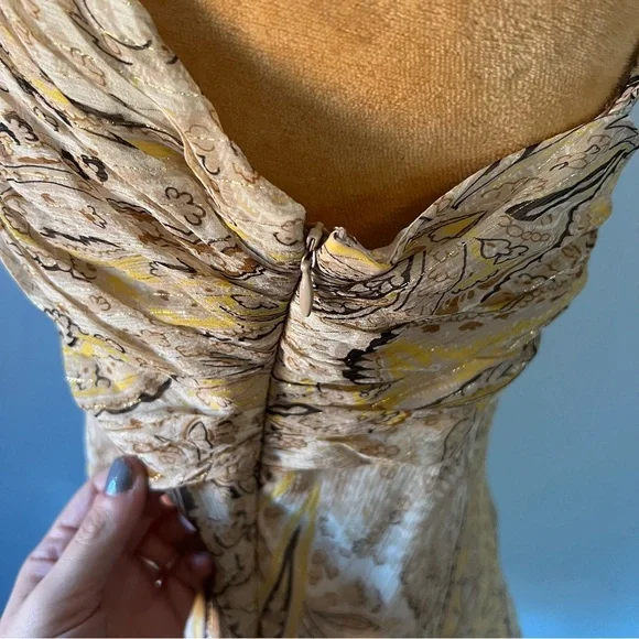 BCBGMAXAZRIA Y2K silk paisley tank - Picture 12 of 12